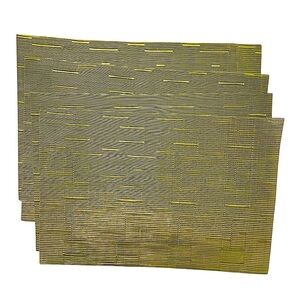 Unbranded Placemats Set of 4 Green PVC Placemats 18"X12"